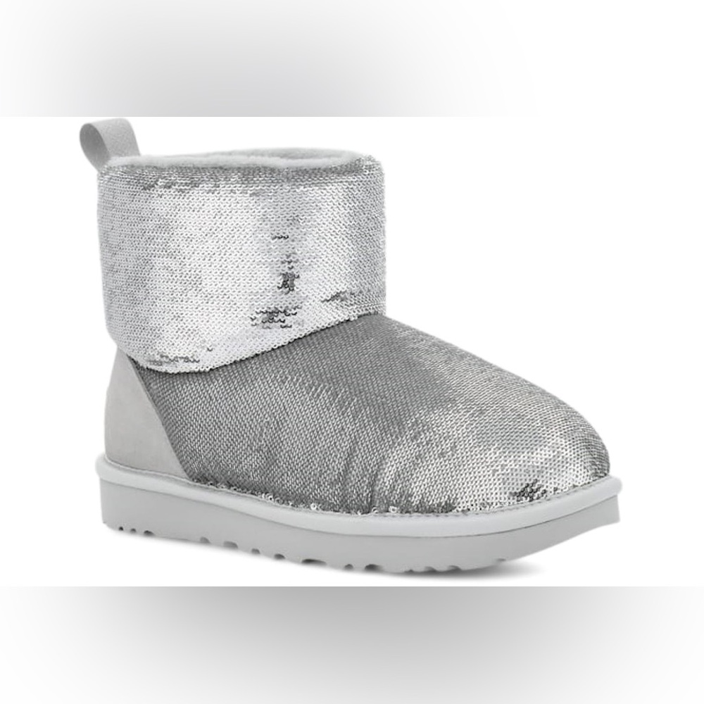 NWT! UGG CLASSIC MINI MIRROR BALL BOOTIES